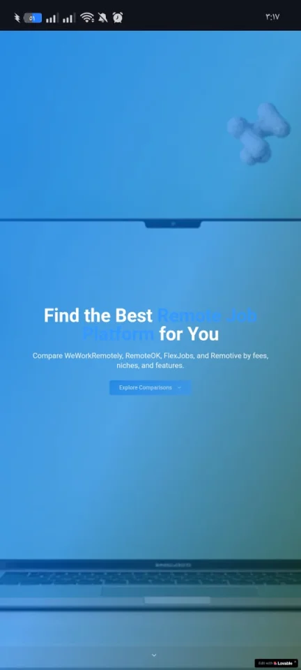 Modern Landing Page for Remote Job Platforms — screenshot 1