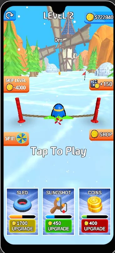 Sled Surfers Sling Game 3D Unity Game Source Code — screenshot 1