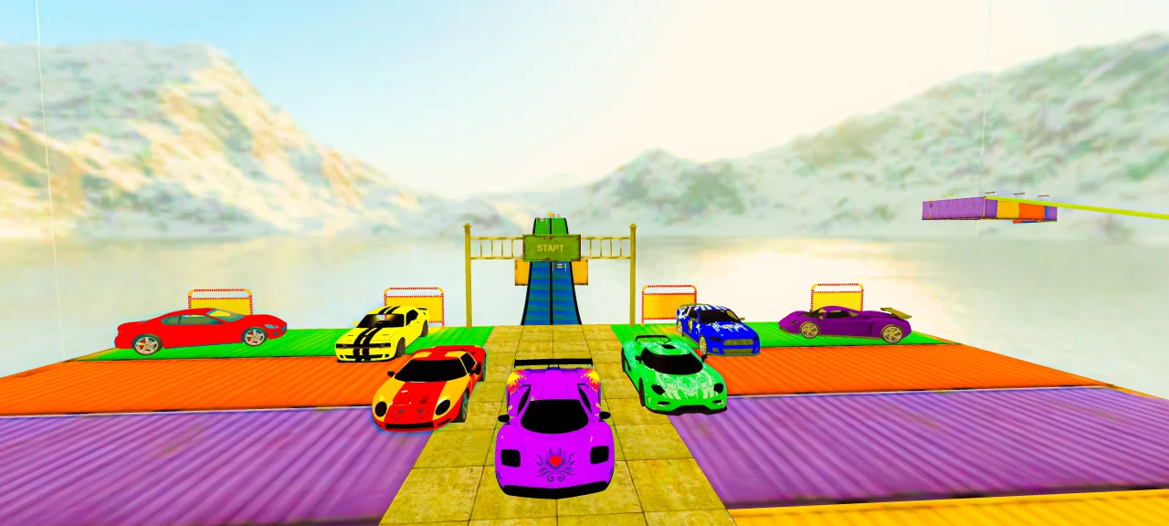 Mega Car Ramp 3D — screenshot 2