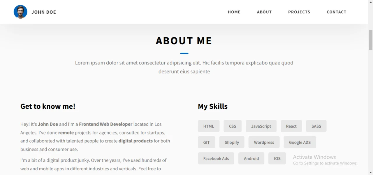 PortFolio — screenshot 1