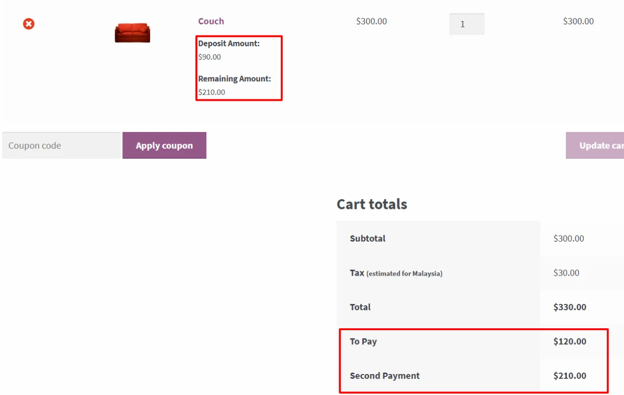 WooCommerce Deposits - Partial Payments Plugin — screenshot 1