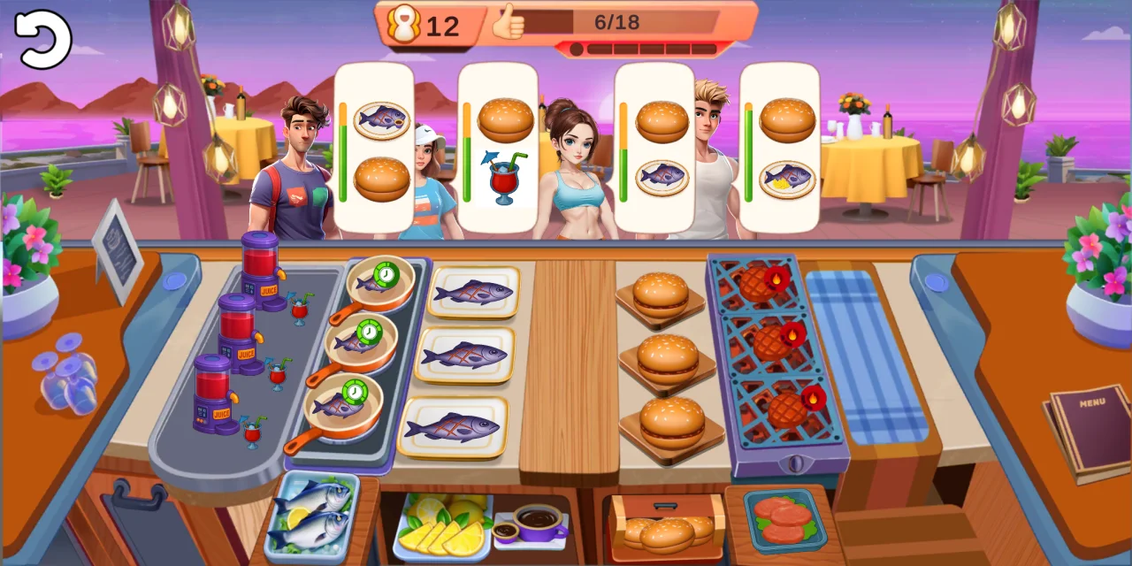Cooking Game Template Restaurant System with 210+ Levels & Boosters — screenshot 4