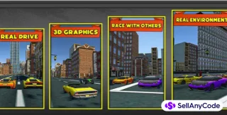 Straight Car Drive 3D 2022 64BIT Source Code