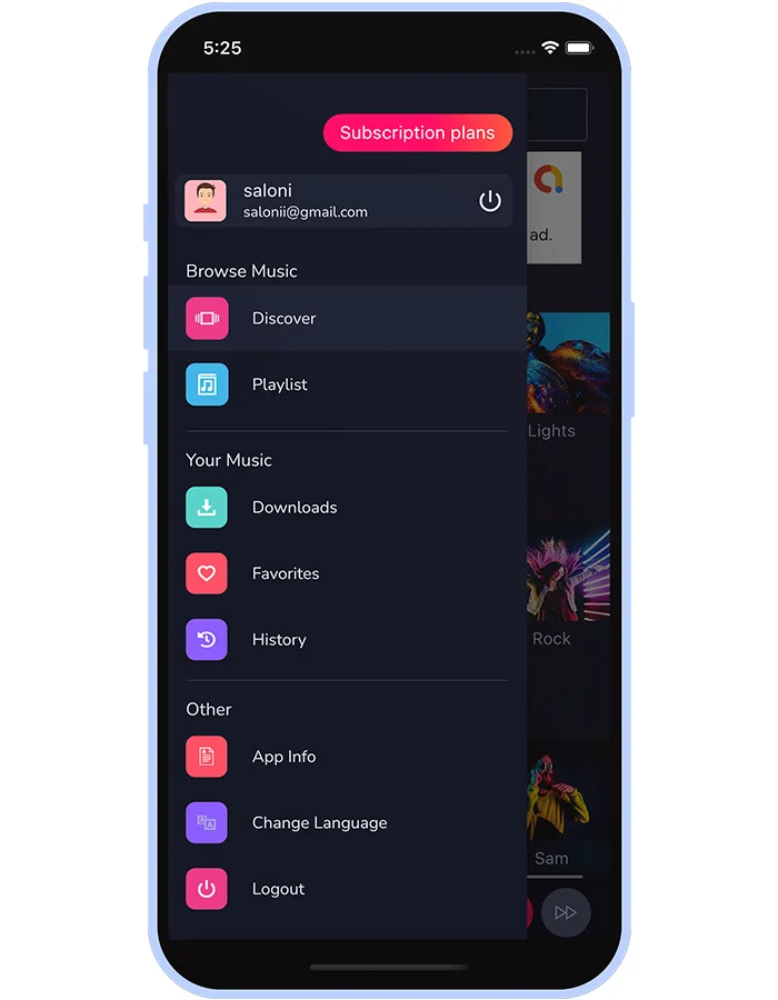 Musioo – Online Music Streaming Platform Flutter App with AdMob Ads — screenshot 5