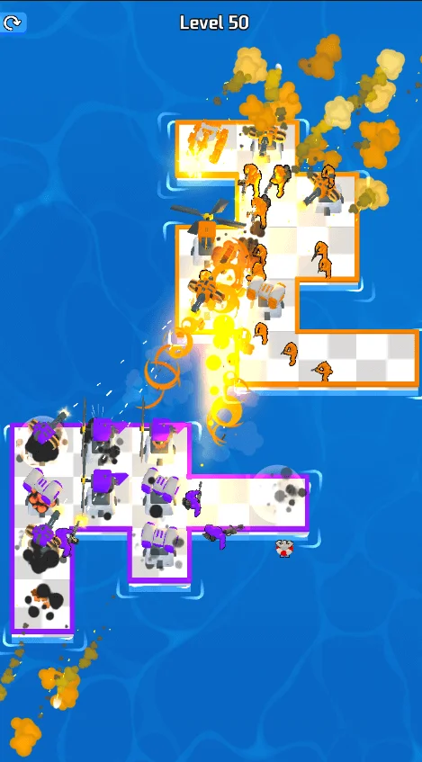 War of Rafts: Crazy Sea Battle 3D Game — screenshot 1