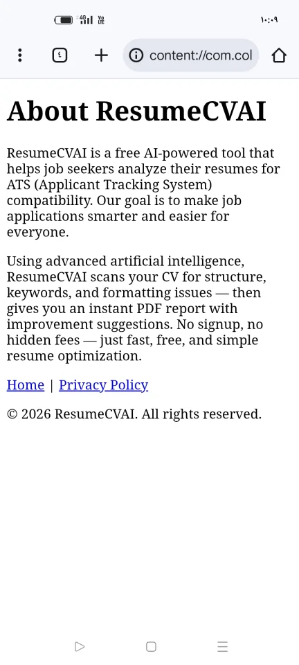 Resume Analyst — screenshot 1