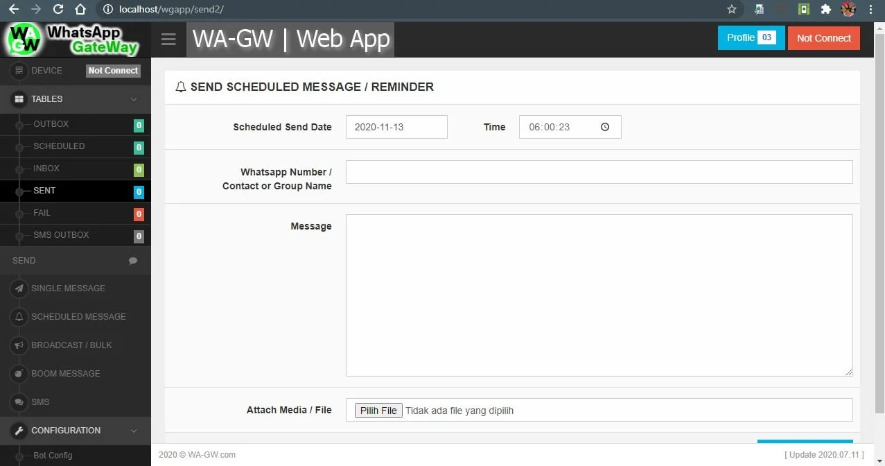 WA-GW | WhatsApp and SMS GateWay (Bulk and Chatbot) with SaaS Support — screenshot 7