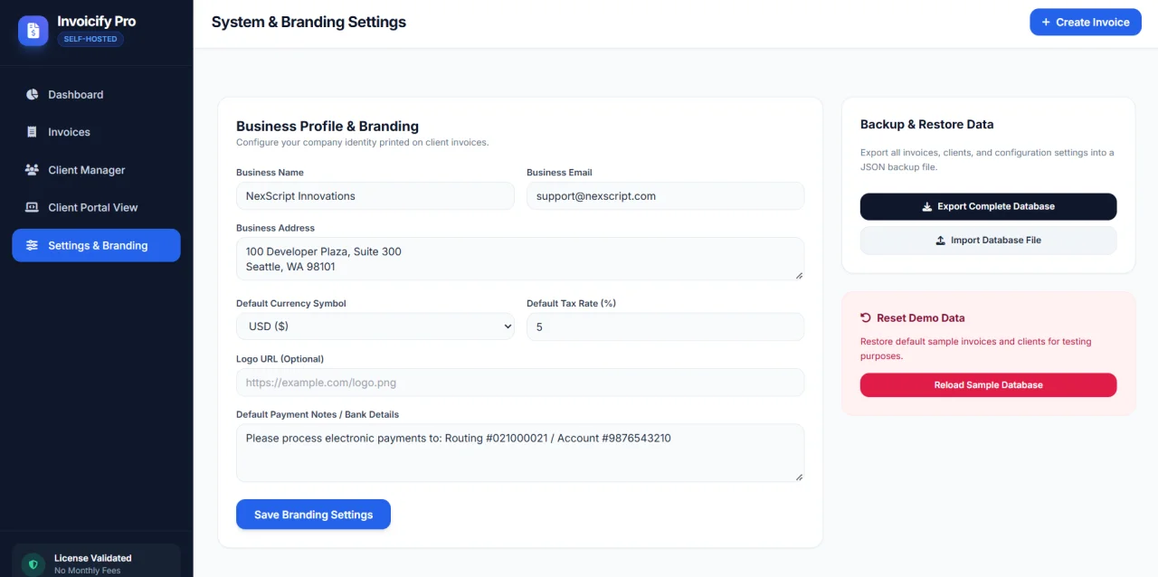 nvoicify Pro - Invoicing & Client Portal Web App + Free Android App — screenshot 1