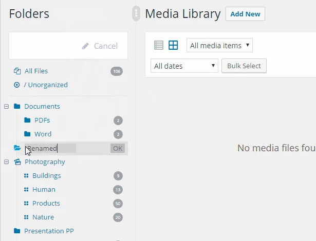 WordPress Real Media Library: Media Library Folder & File Manager for Media Management — screenshot 4