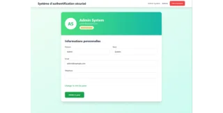 Secure PHP Authentication System - JWT, reCAPTCHA v3, Admin Panel & Modern UI