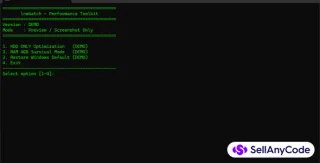 Lnwbatch CMD Script Make Old Windows 11 Laptop Fast Again