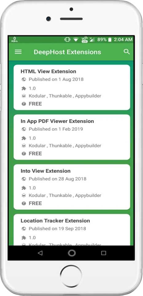 Deephost Like App Full Aia Kit for Kodular — screenshot 2