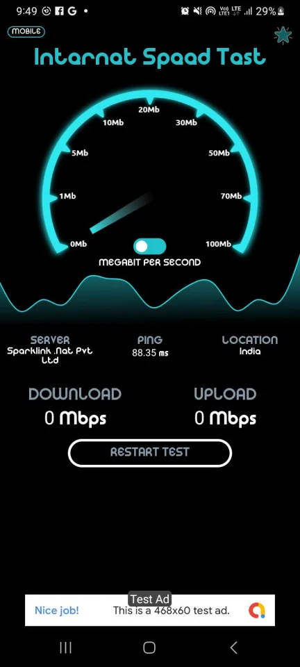 Internet Speed Tester App - Android Source Code — screenshot 1