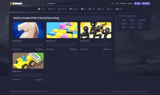 Gamio Arcade HTML 5 Game Portal PHP Script