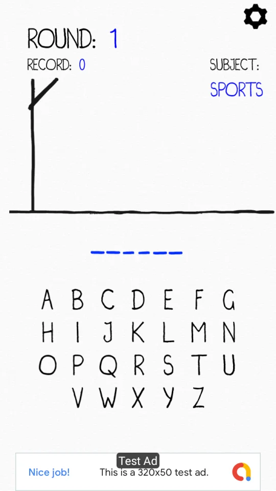 Hangman (Unity Game+AdMob+iOS+Android) — screenshot 3