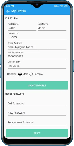 BattleMania with Web Version - Tournament App with Website & Admin Panel for PUBG / Free Fire / COD — screenshot 5