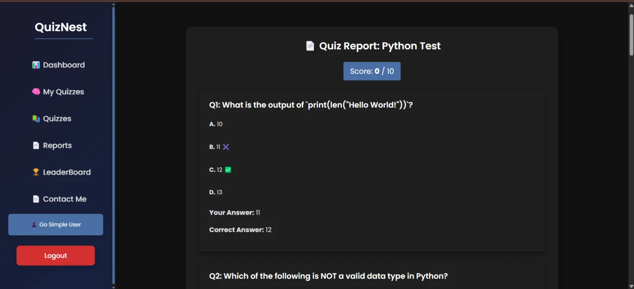 QuizNest - AI Quiz App — screenshot 5