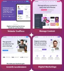 Martex - Software, SaaS & Startup Landing Page WordPress Theme with Automatic AI Content Writer