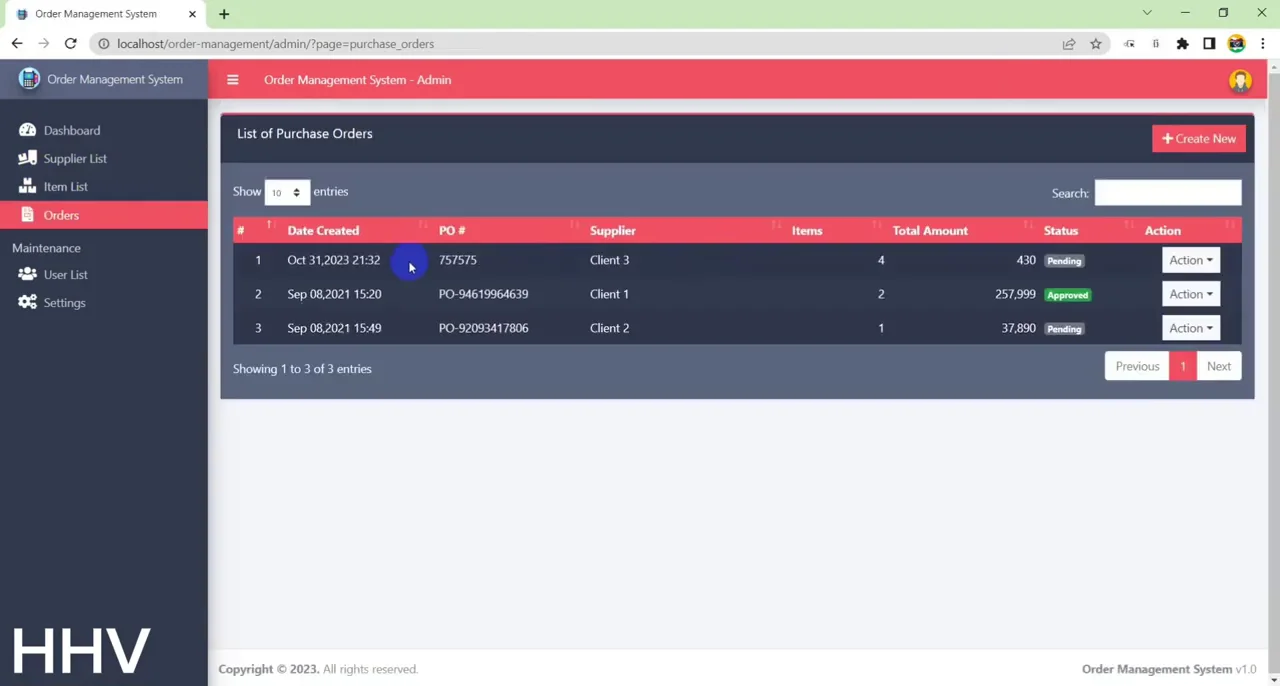 Inventory Management System — screenshot 3
