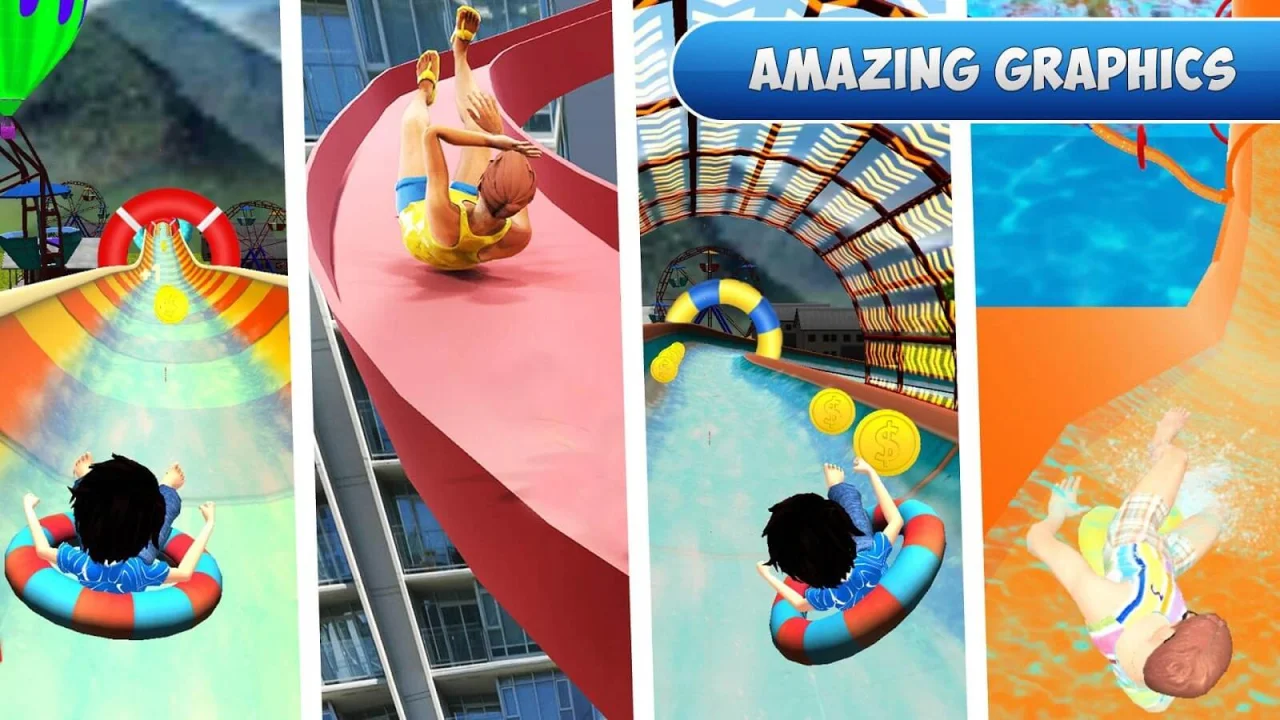 Water Slide Adventure: Water Park 2020 64 Bit Source Code — screenshot 1