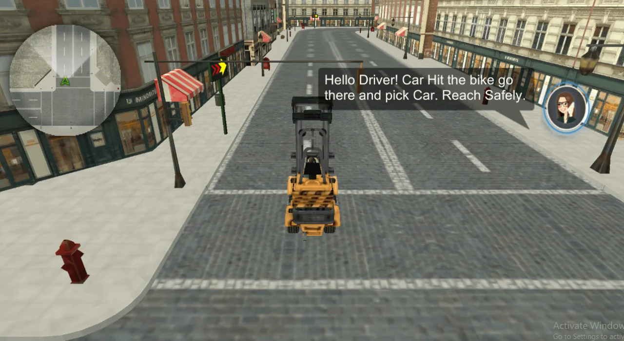 Modern Traffic Parking Fork Lifter: Rescue Forklifter Simulator — screenshot 1