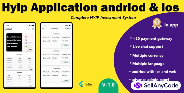 Hyippro v3.2 -Website Android and iOS Application with Admin Panel