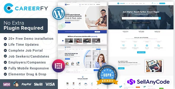 Careerfy - Job Board WordPress Theme — cover
