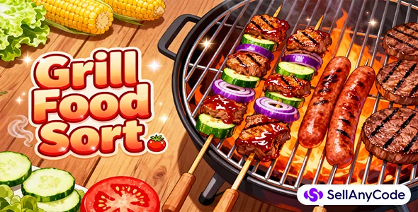Grill Food Sort Puzzle Unity Source Code