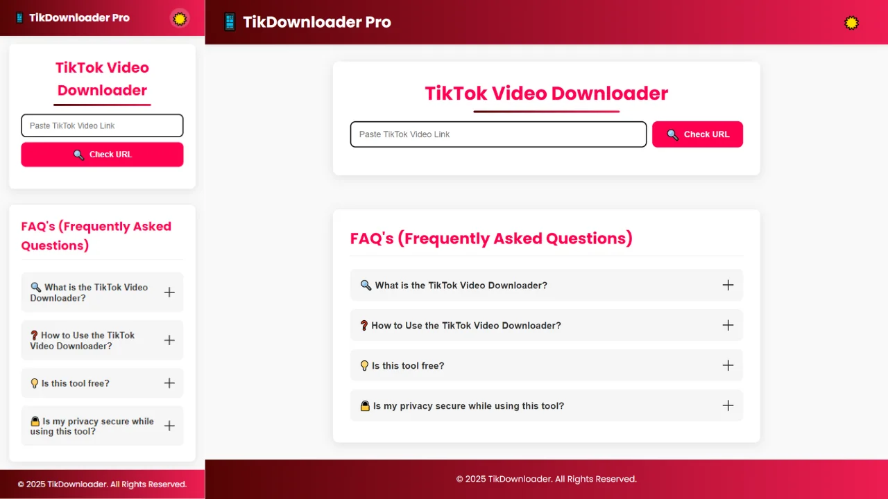 TikTok Video Downloader Without Watermark Pure Frontend Tool — screenshot 3