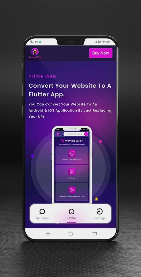 Prime Web - Convert Website to a Flutter App — screenshot 2
