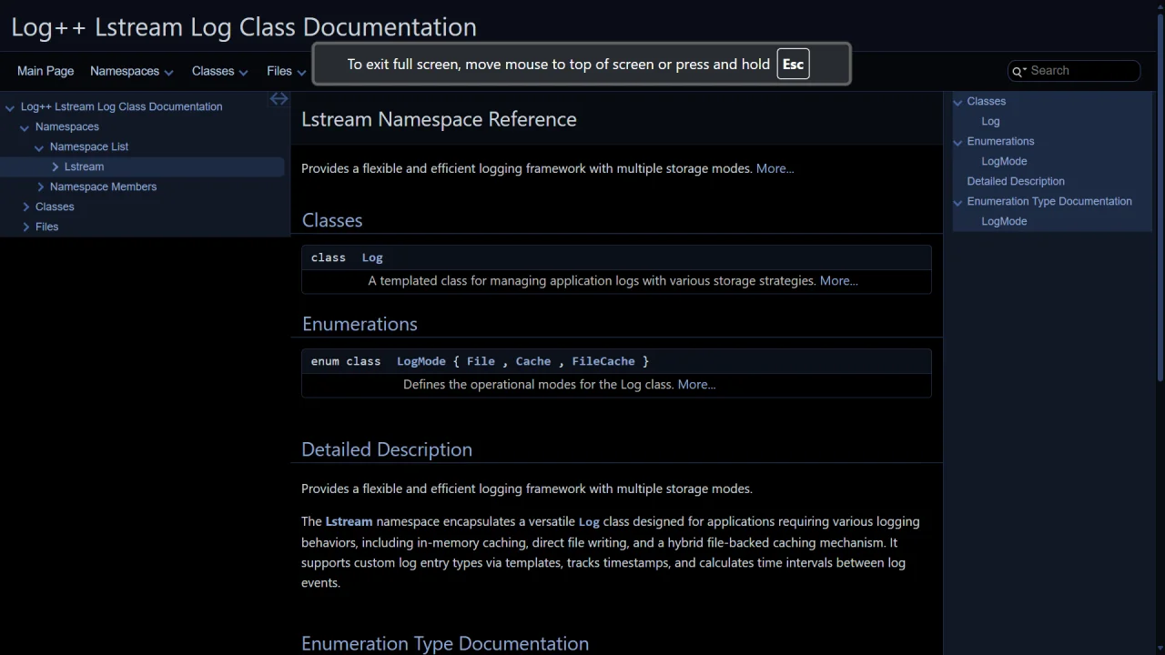 LOG++ — screenshot 1