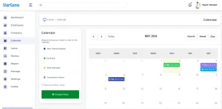 Dashboard - Human Resources Management in HTML