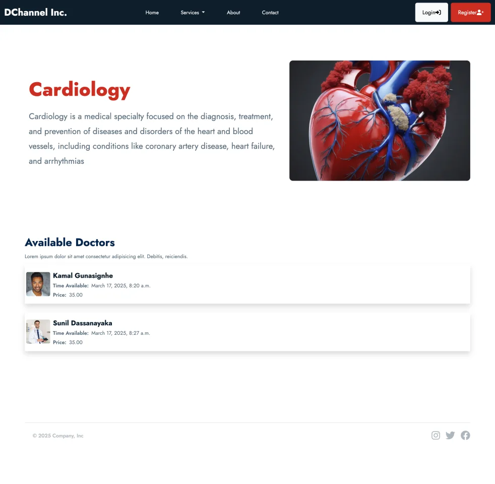 Doctor Channeling System Django & Bootstrap 5 Appointment Booking with Stripe & PayPal — screenshot 5