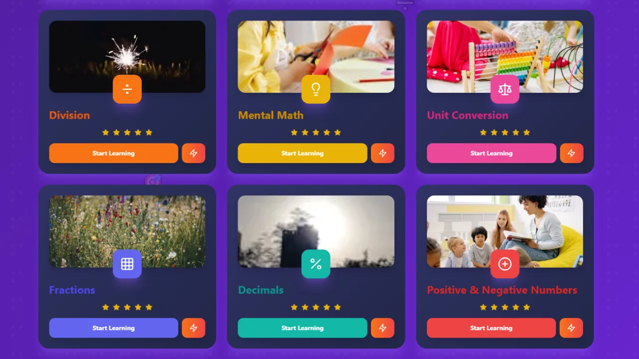 MathKids Pro - Premium React Educational App Template — screenshot 4