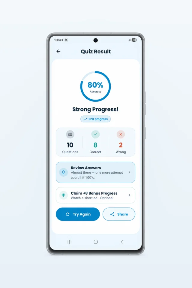 QuizCraft Basic - Android Quiz App Source Code — screenshot 3