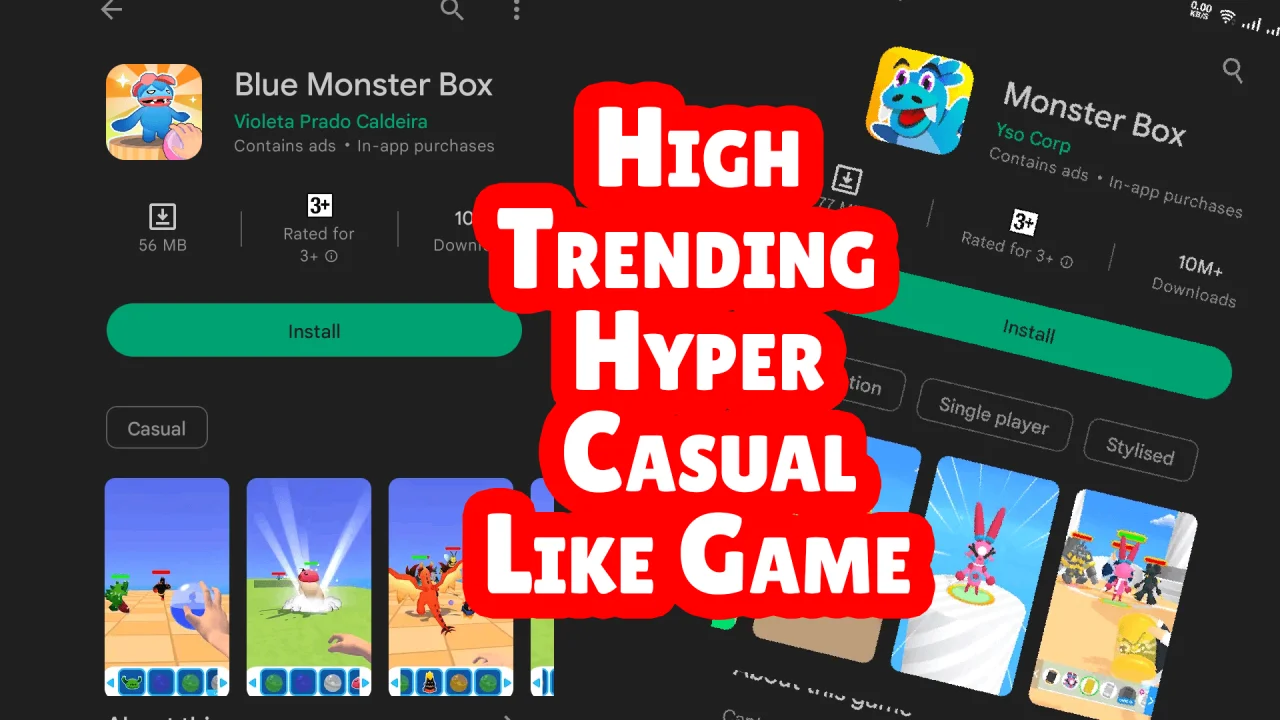 Blue Monster Box – Hyper Casual Trending Game — screenshot 5