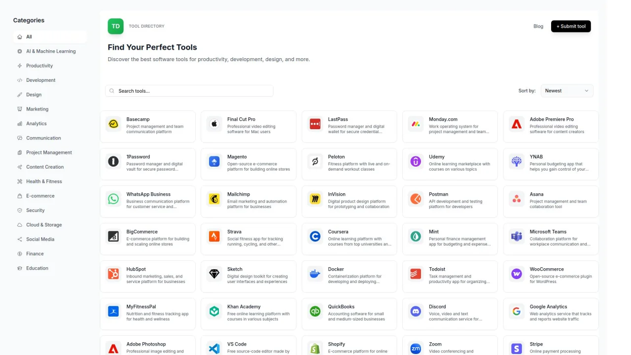 Uno Directory - AI Powered Directory Template — screenshot 2
