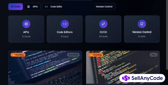 Developer Tool Explorer Modern Landing Page UI Kit