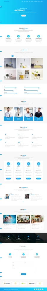 Passion - Material Design Agency HTML Template — screenshot 3
