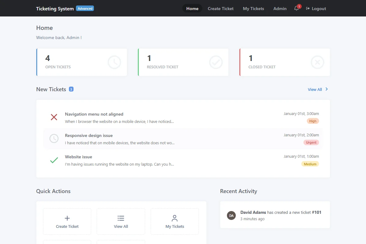 Advance Ticketing System — screenshot 1