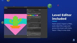 Voxel Sand: 3D Sand Sort Puzzle, Unity Game Template
