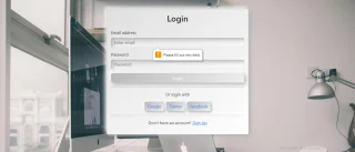 Modern Login Page Bootstrap5 Form
