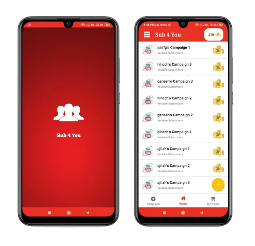 Sub4sub App Aia File Kodular UI Design App 2022 — screenshot 4