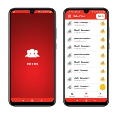 Sub4sub App Aia File Kodular UI Design App 2022