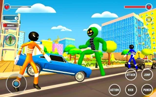 Incredible Monster Hero Stickman City Battle 2021