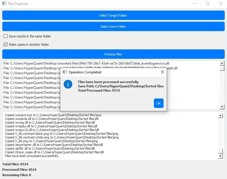 File Organizer & Sorter — screenshot 2