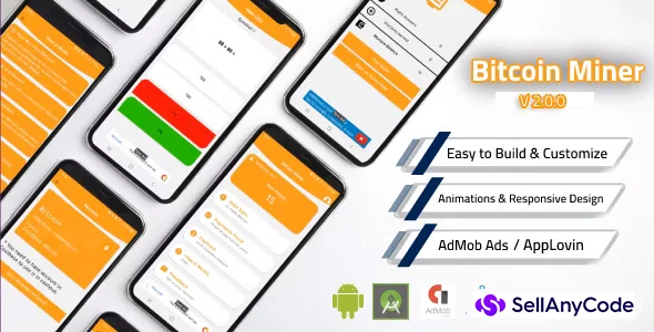 Bitcoin Miner App with Admin Panel and AdMob