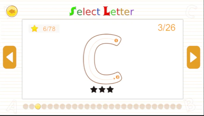 Letter Tracing - Unity Source Code — screenshot 2