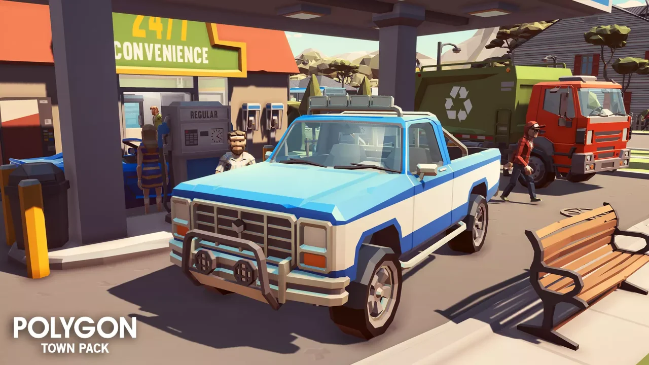 POLYGON Town Pack - Low Poly 3D Art by Synty — screenshot 2