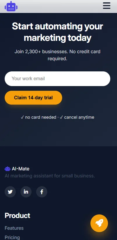 AI-Mate - AI Marketing Assistant Landing Page HTML Template — screenshot 10